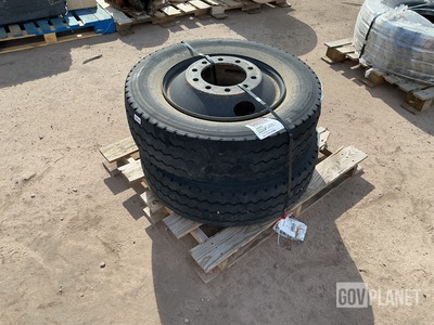(2)Michelin 275/70R22.5 Tires w/Wheels