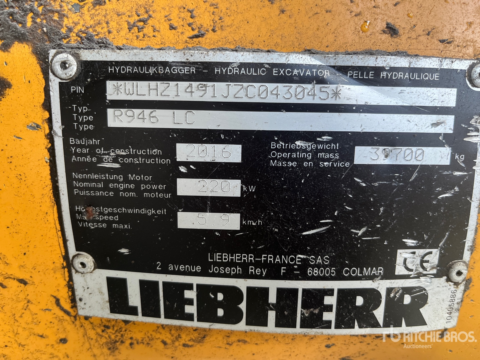 2016 Liebherr CX210D Tracked Excavator