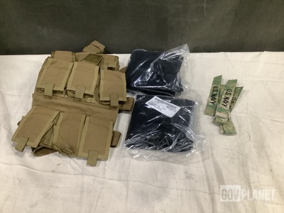 (605) Distinguishing Insignias, (15) Chemical Munition Carriers & Assorted Items