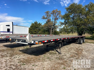 2008 Transcraft 48 ft T/A Spread Axle Flatbed Trailer