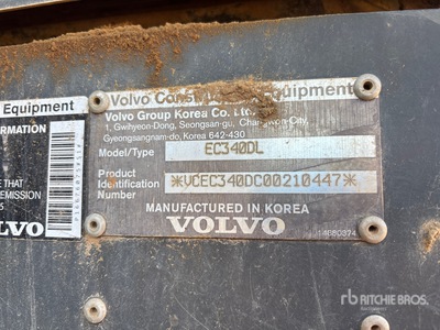 2014 Volvo EC340D Tracked Excavator