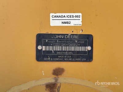 2019 John Deere 331G Skid Steer Loader