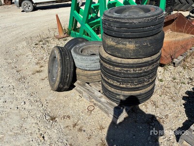 Quantity of (9) Airplane Tires w/ Wheels