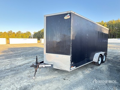 2018 Covered Wagon CW7X16TA2 16 ft T/A Remolque Cerrado