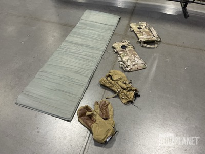 (56) Carriers, (25) Sleeping Mats, (11) Pairs of Mittens & Assorted Items