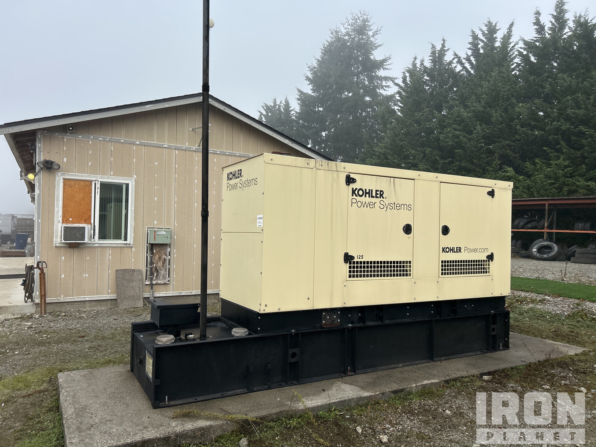 Kohler 125RE0ZJG 124 kW Skid-Mounted Generator Set