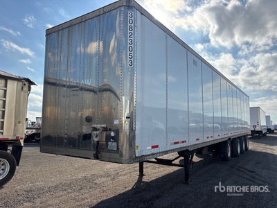 2008 Wabash 53 ft x 102 in Quad/A Van Trailer