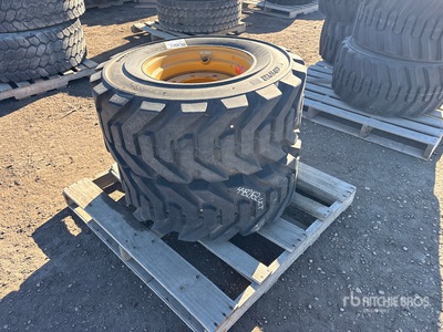 Quantity of (2) Outrigger 14x17.5 Foam Filled Tires - Fits Cat