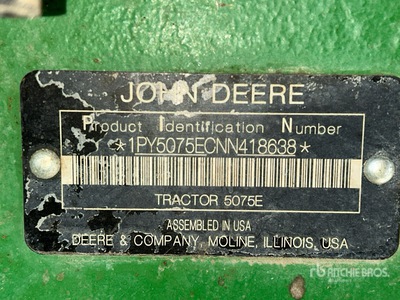 2022 John Deere 5075E Utility Tractor