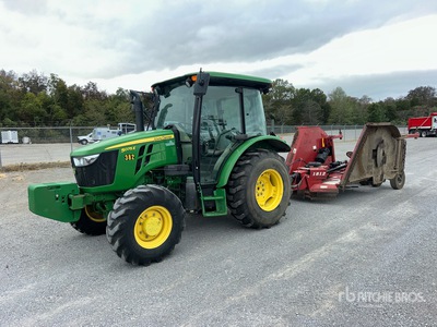 2021 John Deere 5075E Utility Tractor w bush hog