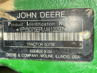 2020 John Deere 5075E Utility Tractor
