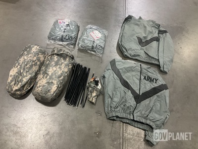 (56) Carriers, (25) Sleeping Mats, (11) Pairs of Mittens & Assorted Items
