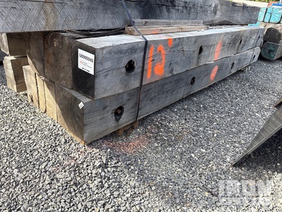 Quantity of (2) 4 ft x 12 ft x 12 In Crane Mats