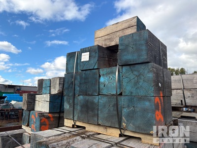 Quantity of (27) Pallets of 12 In x 12 In x 2 ft Hard Wood Timbers その他 - 店舗 & 倉庫