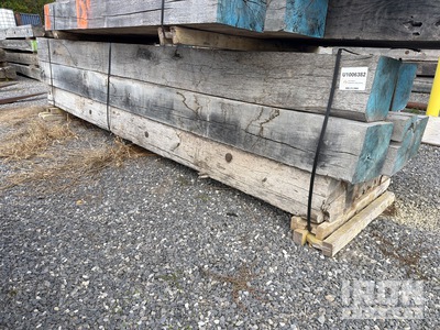Quantity of (9) 12 In x 12 In x 16 ft Hard Wood Timbers その他 - 店舗 & 倉庫