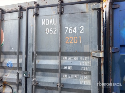 Conex Box 062764-2 20 ft with shelving Storage Container