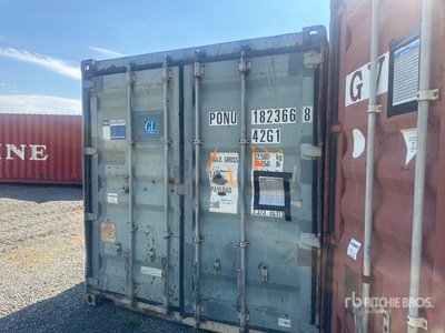 40 ft Standard Conex Box 182366-8 40 ft Carp Gold Room GR2 Storage Container