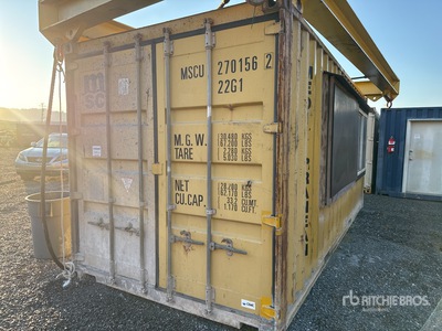 20 ft Standard Conex Box 270156-2 20 ft Office/Break Room Storage Container