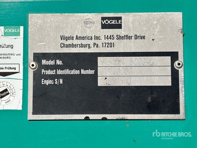 2009 Vogele 5200 Track Asphalt Paver