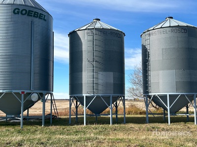 Westeel- Rosco +/- 2000 bu 6 Ring Hopper Grain Bin