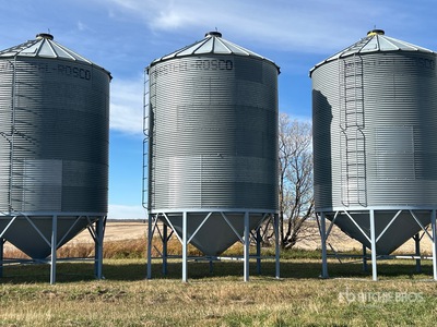Westeel- Rosco +/- 2000 bu 6 Ring Hopper Grain Bin
