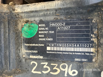 2007 Komatsu HM300-2 Articulated Dump Truck
