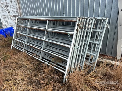 Quantity of (21) 10 ft Panel para ganado