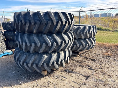 Quantity of (5) Primex 460/85-38 4 tires have wheels Reifen