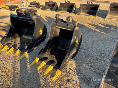 Trojan 50CL 24 in Digging Excavator Bucket - Fits 50mm Cat 305, 305.5 Komatsu PC45/50/55, Hyundai R55, Hitachi/Deere 50D/G, Case, New Holland, Kobelco SK50, Bobcat E50/341/337 (Unused)