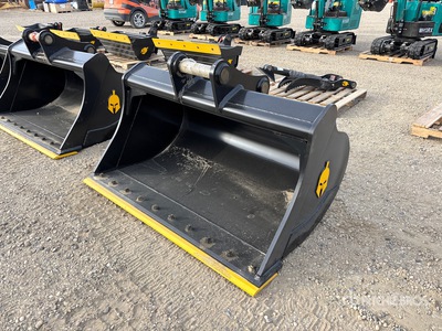 Trojan 120CL 60 in Cleanup Excavator Bucket - Fits 65mm Cat 311/312/313/314 Kobelco 140, Deere/Hitachi ZX120/135, Case 130/135, Doosan DX140 (Unused)