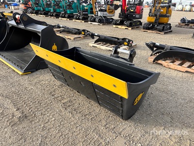 Trojan 120CL 60 in Tilting Excavator Bucket - Fits 65mm Cat 311/312/313/314 Kobelco 140, Deere/Hitachi ZX120/135, Case 130/135, Doosan DX140 (Unused)