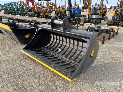 Trojan 200CL 72 in Screening Excavator Bucket - Fits 80mm Cat 320/321/323, Hyundai R210, Komatsu PC200/220, Deere 160/200/225, Kobelco SK210, Case 210/225, Doosan DX225 (Unused)