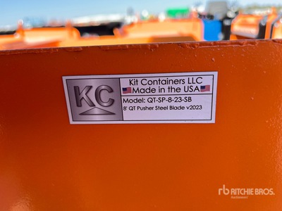 2026 Kit Containers QT-SP-8-23-PB-SB 96 in Skid Steer Snow Pusher