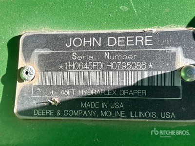 2017 John Deere 645FD 45 ft HydraFlex Combine Header