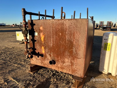 5 ft x 6 ft x 40 in Steel Skid Mounted Fluid Tank