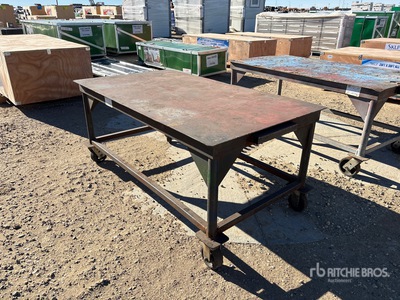 62 in x 35 in x 28 in Portable Mobile Work Table