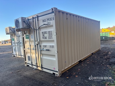 2026 20 ft Multi-Door 20 ft x 8 ft Skid-Mounted Mobile Office Conteneur de stockage (Unused)