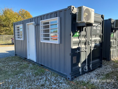 2026 20 ft 20 ft x 8 ft Skid-Mounted Mobile Office Storage Container (Unused)