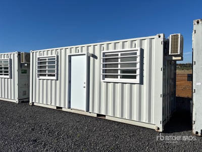 2025 20 ft x 8 ft Skid-Mounted Storage Container Mobilne biuro (Unused)