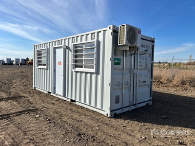 2025 20 ft x 8 ft Skid-Mounted Storage Container Mobile Office (Unused)