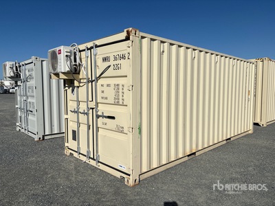 2025 20 ft 20 ft x 8 ft Skid-Mounted Mobile Office Storage Container (Unused)