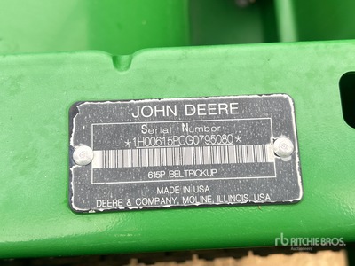 2017 John Deere 615P 15 ft Draper Combine Pickup Header