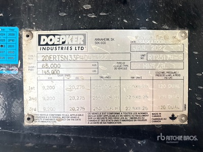 2023 Doepker RT25174-S 54 ft Tri/A Sliding Axle Trailer