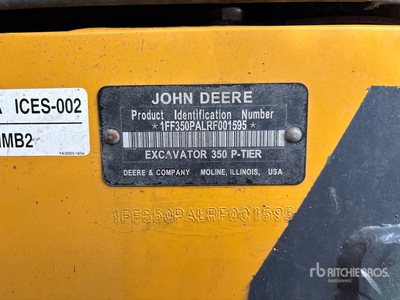 2024 John Deere 350 P-Tier Tracked Excavator