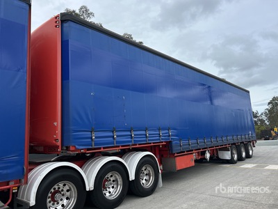 2015 MaxiTrans 13.2 m Tri/A Step Deck Zijtrailer met gordijn