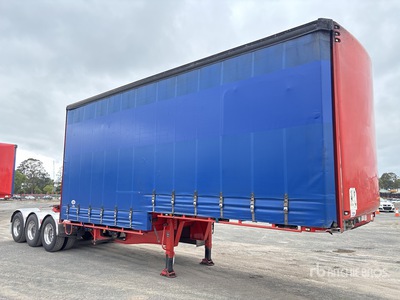 2015 MaxiTrans 7.4 m Tri/A B-Double Lead Curtain Side Trailer