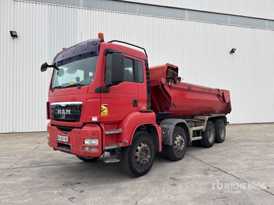 2010 MAN TGS 35.440 8x4 Camion Benne Autocarro ribaltabile 3 assi