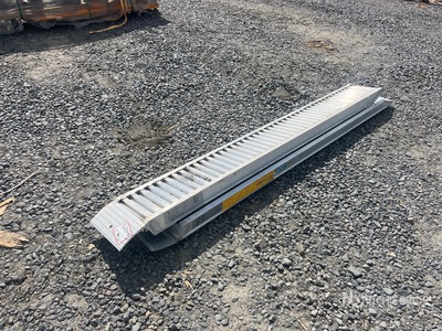 Quantity of (2) C.L.M. 85.25 Aluminum Loading Ramps (Unused)