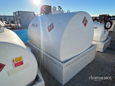 2026 AM Tank 1000 gal Skid Mounted Steel Diesel Fuel Tank (Unused)