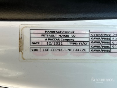 2022 Peterbilt 567 6x4 T/A Sleeper Truck Tractor